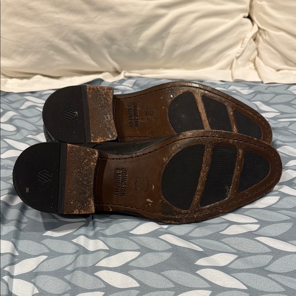 Johnston & Murphy Black Leather Oxfords with Polished Finish - Picture 5 of 7